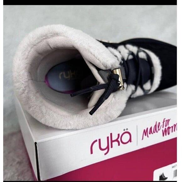 Ryka Womens Size 7 M Blue Snow Bound Water Repellent Faux Fur Winter Boots NIB - Picture 6 of 7